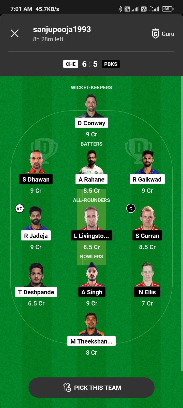 Today Dream11 Team Captain And ViceCaptain: कैप्टन और वाइस कैप्टन बनाओ, दो करोड़ रूपया इस खिलाड़ी अवश्य जीता सकता है