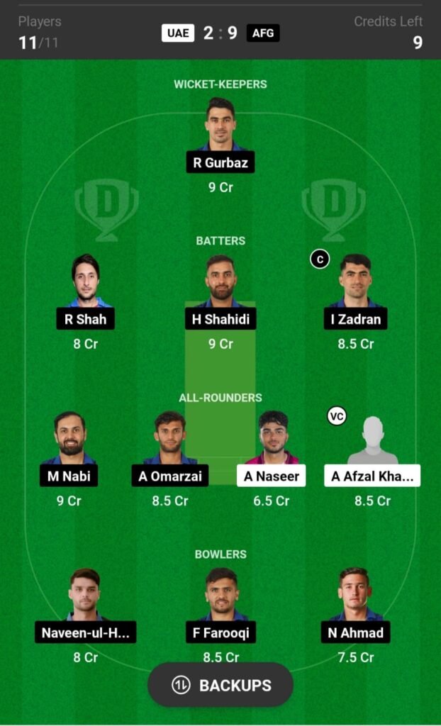 UAE Vs AFG 2nd T20 Dream11 Team Prediction: यूएई बनाम अफगानिस्तान के लिए यह बेस्ट dream11 टीम, यहाँ से देखें प्लेइंग इलेवन तथा पिच रिपोर्ट