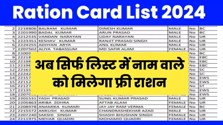 Ration Card New List 2024: आ गया राशन कार्ड का नया लिस्ट, यहाँ से चेक करें