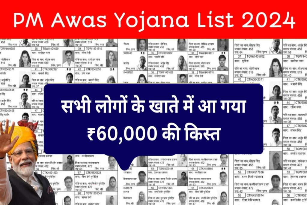 PM Awas Yojana 2024: सभी लोगों के खाते में आ गई ₹6000 की पहली किस्त, प्रधानमंत्री आवास योजना की लिस्ट जारी