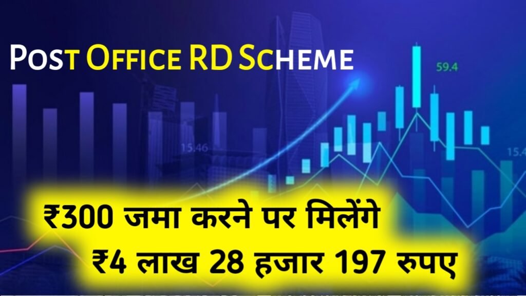Post Office RD Scheme: ₹300 जमा करने पर मिलेंगे ₹4 लाख 28 हजार 197 रुपए