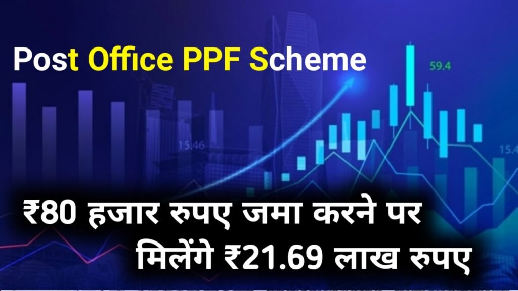 Post Office PPF Scheme: ₹80 हजार रुपए जमा करने पर मिलेंगे ₹21.69 लाख रुपए