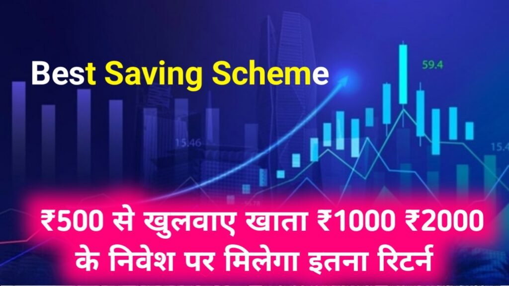 Best Saving Scheme: ₹500 से खुलवाए खाता ₹1000 ₹2000 के निवेश पर मिलेगा इतना रिटर्न