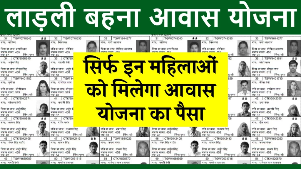 Ladli Behna Awas Yojana List Jari: लाडली बहना आवास योजना की नई किस्त हुई जारी, यहाँ से चेक करें